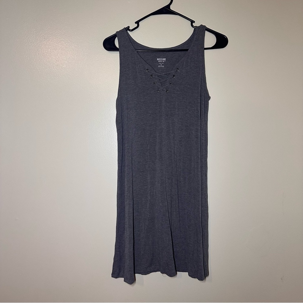 Mossimo Supply Co. Charcoal Midi Dress